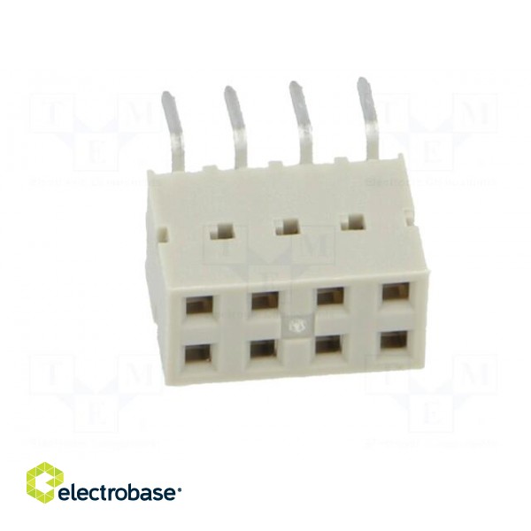 Socket | wire-board | female | DUBOX | 2.54mm | PIN: 8 | THT | 2A | straight фото 9