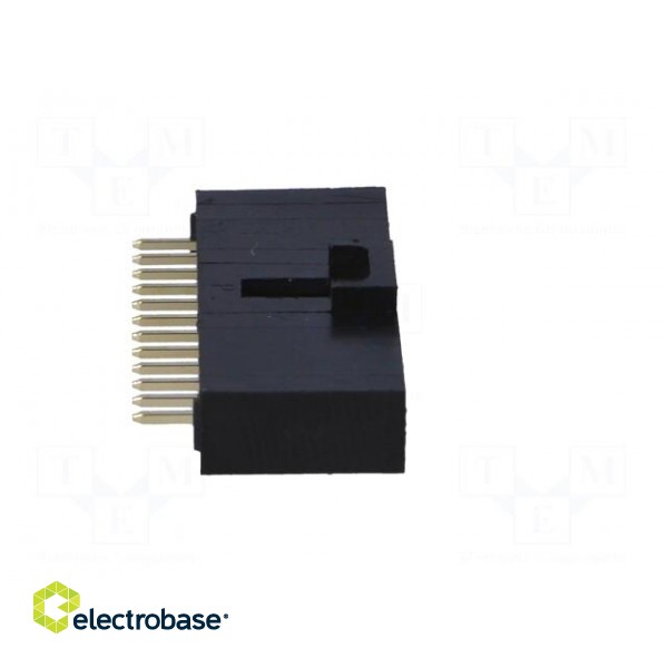 Socket | wire-board | male | 2.54mm | PIN: 12 | THT | 2.5A | tinned | 250V image 7