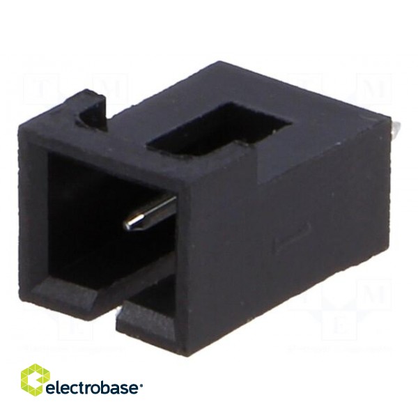 Socket | wire-board | male | 2.54mm | PIN: 2 | THT | 2.5A | tinned | -25÷85°C image 1