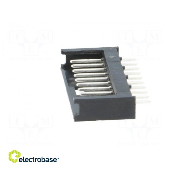 Socket | wire-board | male | AMPMODU MOD II | 2.54mm | PIN: 10 | THT image 3