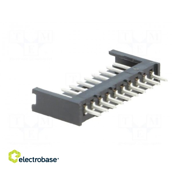 Socket | wire-board | male | AMPMODU MOD II | 2.54mm | PIN: 10 | THT image 4
