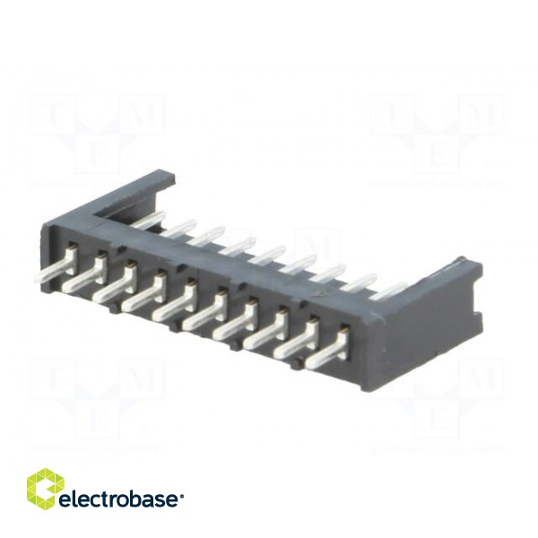 Socket | wire-board | male | AMPMODU MOD II | 2.54mm | PIN: 10 | THT image 6