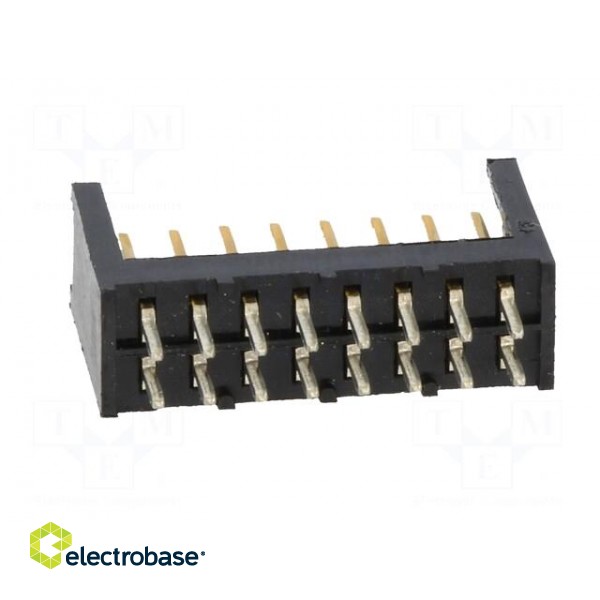 Socket | wire-board | male | AMPMODU MOD II | 2.54mm | PIN: 16 | THT paveikslėlis 5