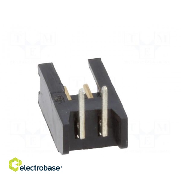 Socket | wire-board | male | AMPMODU MOD II | 2.54mm | PIN: 2 | THT paveikslėlis 5