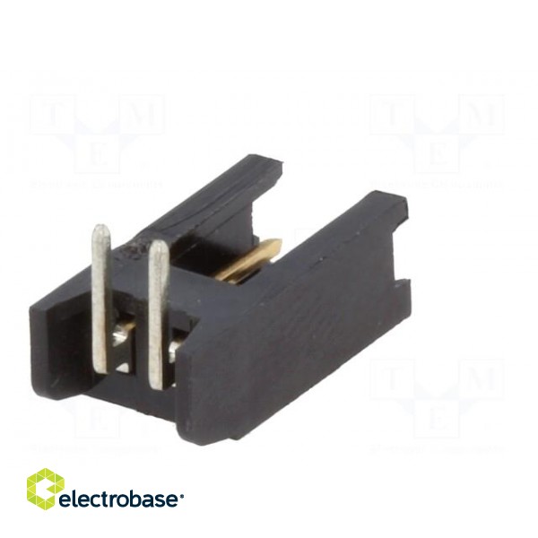 Socket | wire-board | male | AMPMODU MOD II | 2.54mm | PIN: 2 | THT paveikslėlis 6