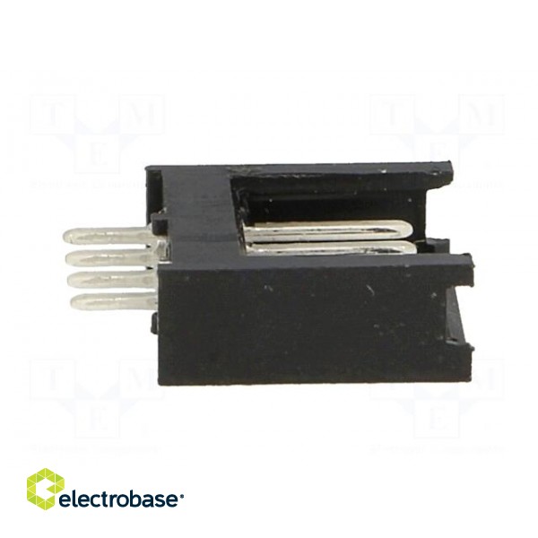 Socket | wire-board | male | AMPMODU MOD II | 2.54mm | PIN: 4 | THT paveikslėlis 7