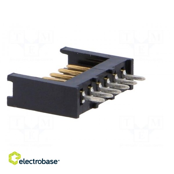 Socket | wire-board | male | AMPMODU MOD II | 2.54mm | PIN: 6 | THT paveikslėlis 4