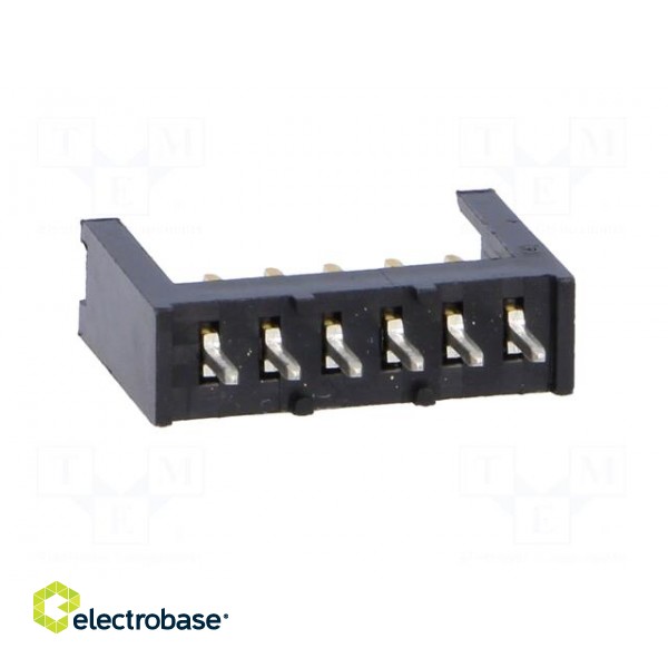 Socket | wire-board | male | AMPMODU MOD II | 2.54mm | PIN: 6 | THT paveikslėlis 5