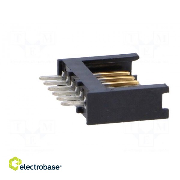 Socket | wire-board | male | AMPMODU MOD II | 2.54mm | PIN: 6 | THT paveikslėlis 7