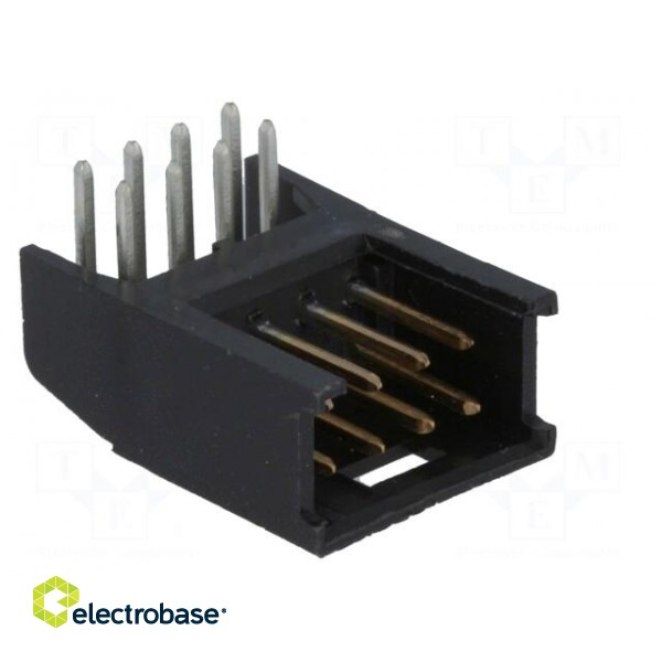 Socket | wire-board | male | AMPMODU MOD II | 2.54mm | PIN: 8 | THT image 8