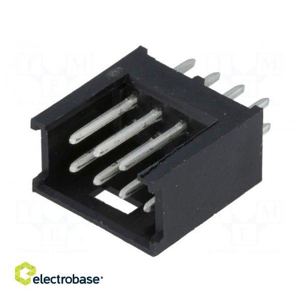 Socket | wire-board | male | AMPMODU MOD II | 2.54mm | PIN: 8 | THT image 1