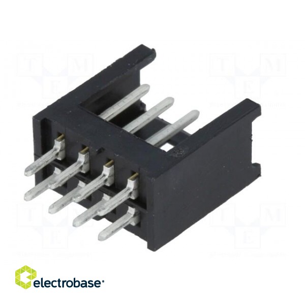 Socket | wire-board | male | AMPMODU MOD II | 2.54mm | PIN: 8 | THT image 6