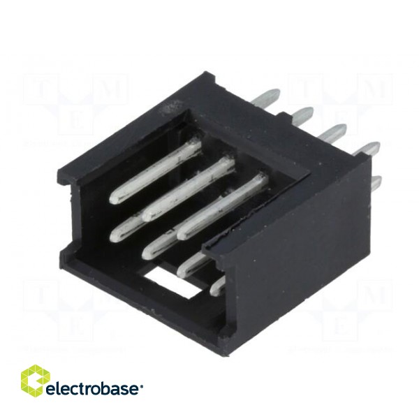 Socket | wire-board | male | AMPMODU MOD II | 2.54mm | PIN: 8 | THT paveikslėlis 2