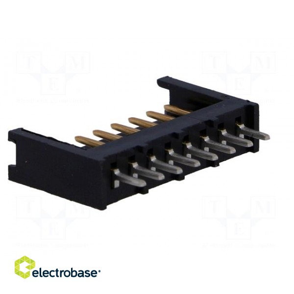 Socket | wire-board | male | AMPMODU MOD II | 2.54mm | PIN: 8 | THT image 4