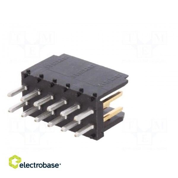 Socket | wire-board | male | DUBOX | 2.54mm | PIN: 12 | THT | 3A | Layout: 2x6 фото 6