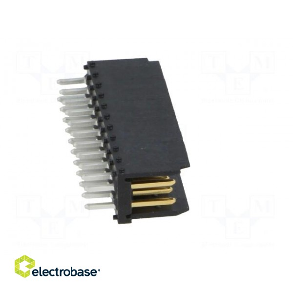 Socket | wire-board | male | DUBOX | 2.54mm | PIN: 22 | THT | 3A | straight paveikslėlis 7