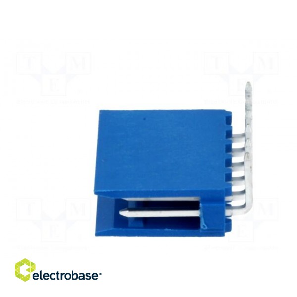 Socket | wire-board | male | HE14 | 2.54mm | PIN: 6 | THT | 3A | tinned | blue paveikslėlis 3