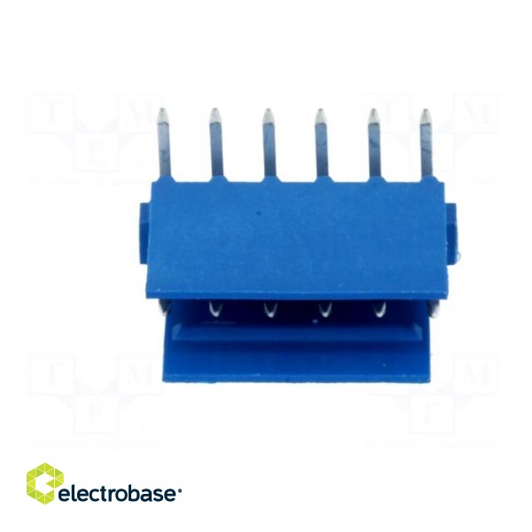 Socket | wire-board | male | HE14 | 2.54mm | PIN: 6 | THT | 3A | tinned | blue paveikslėlis 9