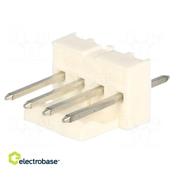 Socket | wire-board | male | KK 254 | 2.54mm | PIN: 4 | THT | tinned image 1