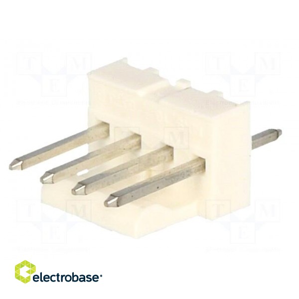 Socket | wire-board | male | KK 254 | 2.54mm | PIN: 4 | THT | tinned image 2