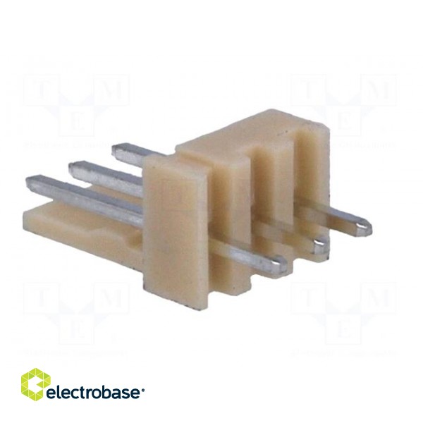Socket | wire-board | male | NS25 | 2.54mm | PIN: 3 | THT | 250V | 3A | tinned paveikslėlis 4