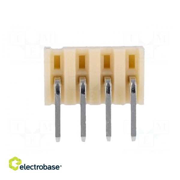 Socket | wire-board | male | NS25 | 2.54mm | PIN: 4 | THT | 250V | 3A | tinned image 5