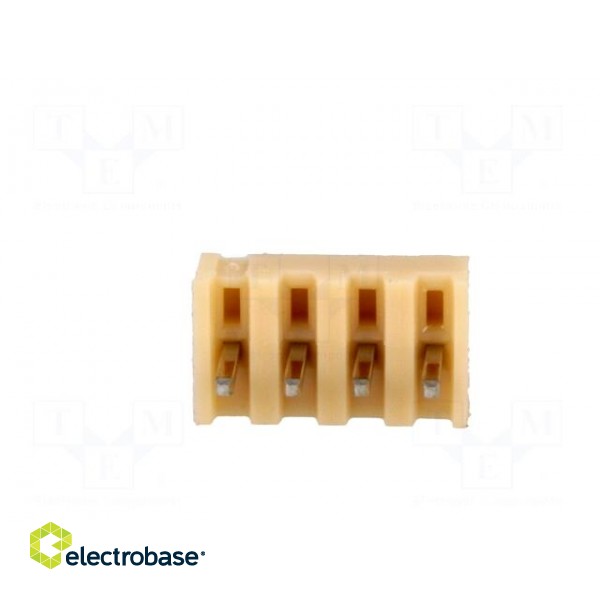 Socket | wire-board | male | NS25 | 2.54mm | PIN: 4 | THT | 250V | 3A | tinned image 5