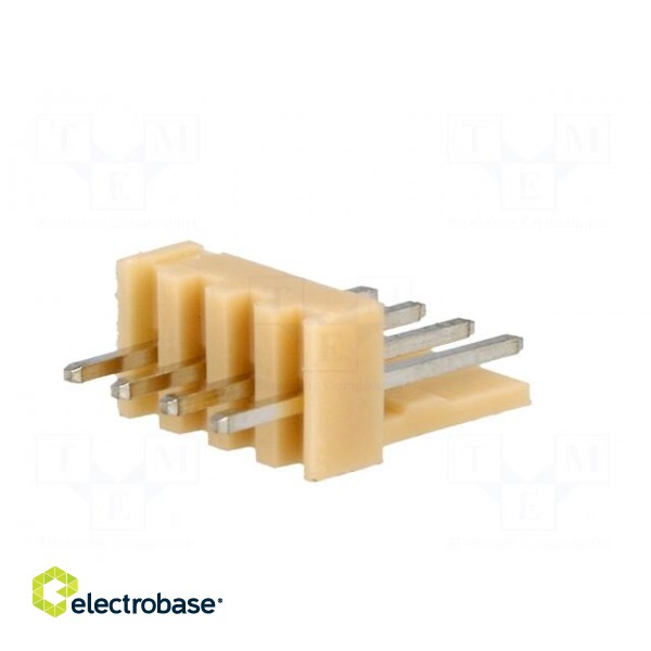 Socket | wire-board | male | NS25 | 2.54mm | PIN: 4 | THT | 250V | 3A | tinned фото 6