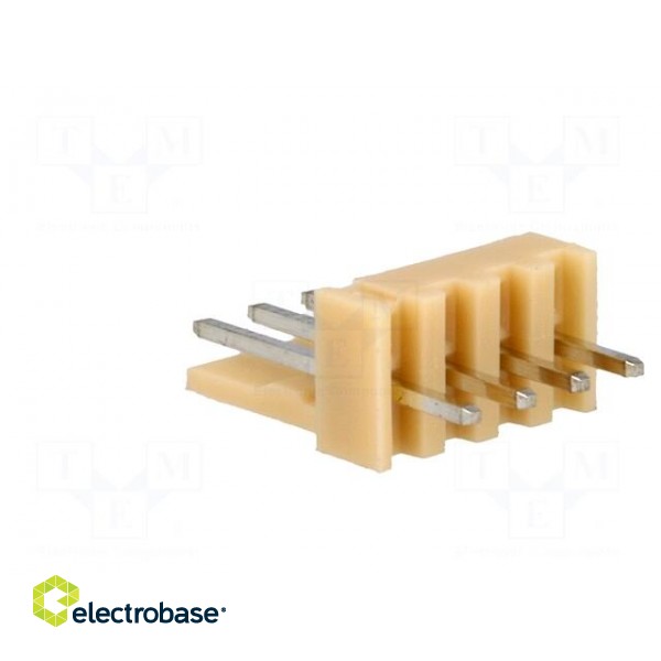 Socket | wire-board | male | NS25 | 2.54mm | PIN: 4 | THT | 250V | 3A | tinned фото 4