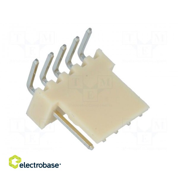 Socket | wire-board | male | NS25 | 2.54mm | PIN: 5 | THT | 250V | 3A | tinned image 8