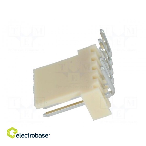 Socket | wire-board | male | NS25 | 2.54mm | PIN: 5 | THT | 250V | 3A | tinned image 3