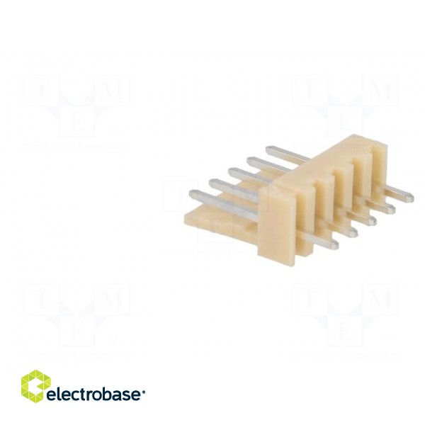 Socket | wire-board | male | NS25 | 2.54mm | PIN: 5 | THT | 250V | 3A | tinned image 4