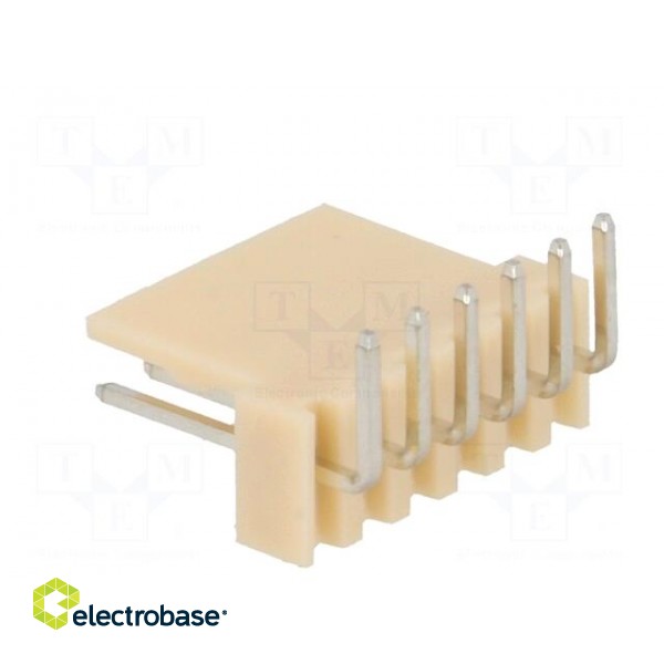Socket | wire-board | male | NS25 | 2.54mm | PIN: 6 | THT | 250V | 3A | tinned image 4