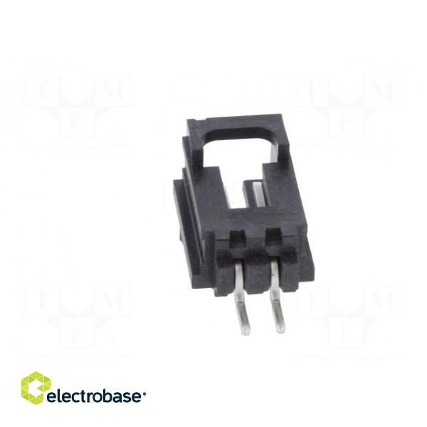 Socket | wire-board | male | SL | 2.54mm | PIN: 2 | SMT | tinned | horizontal image 5