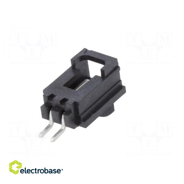 Socket | wire-board | male | SL | 2.54mm | PIN: 2 | SMT | tinned | horizontal image 6