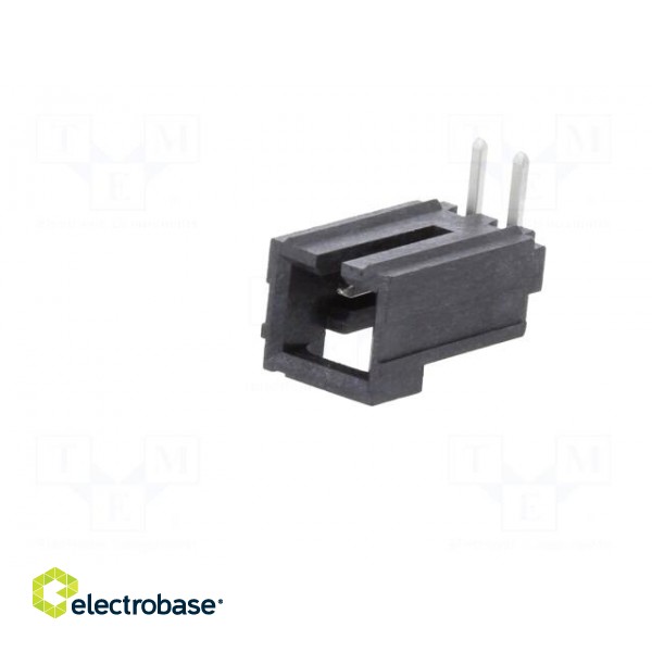 Socket | wire-board | male | SL | 2.54mm | PIN: 2 | THT | tinned | angled 90° image 2