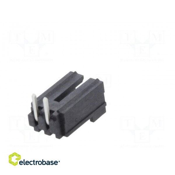 Socket | wire-board | male | SL | 2.54mm | PIN: 2 | THT | tinned | angled 90° image 6