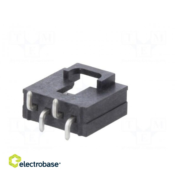 Socket | wire-board | male | SL | 2.54mm | PIN: 4 | SMT | tinned | vertical image 6