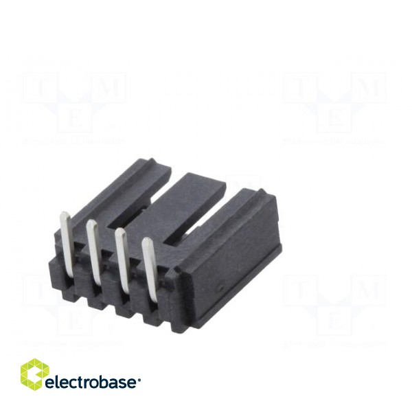 Socket | wire-board | male | SL | 2.54mm | PIN: 4 | THT | tinned | angled 90° image 6