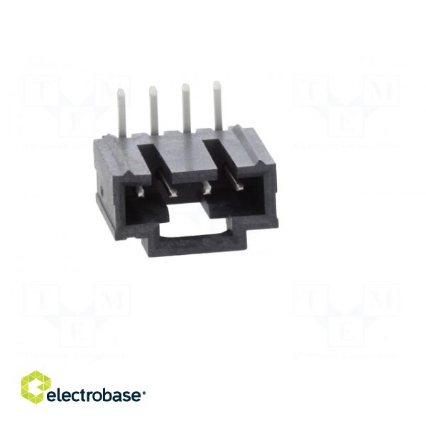 Socket | wire-board | male | SL | 2.54mm | PIN: 4 | THT | tinned | angled 90° image 9