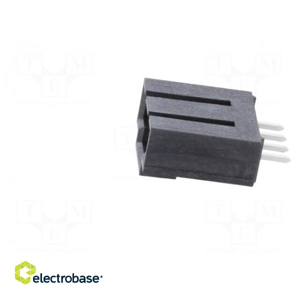 Socket | wire-board | male | SL | 2.54mm | PIN: 4 | THT | tinned | straight paveikslėlis 3