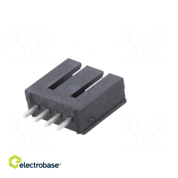 Socket | wire-board | male | SL | 2.54mm | PIN: 4 | THT | tinned | straight paveikslėlis 6