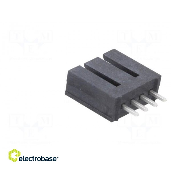 Socket | wire-board | male | SL | 2.54mm | PIN: 4 | THT | tinned | straight image 4
