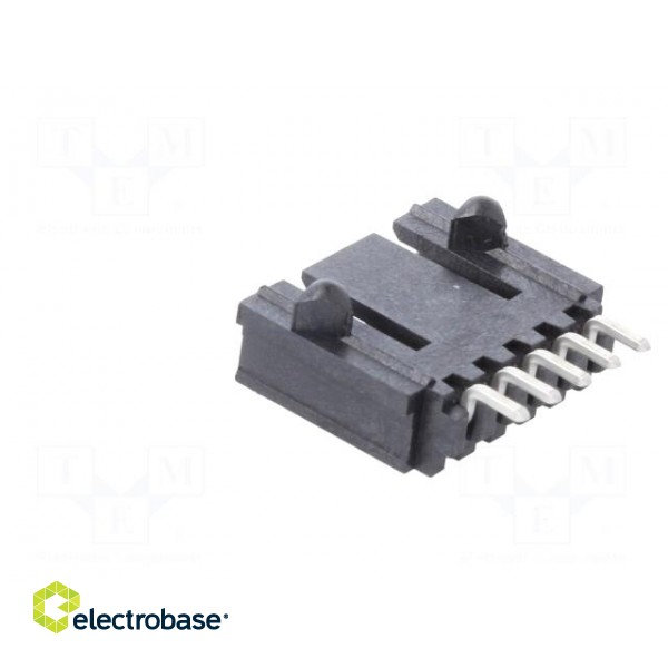 Socket | wire-board | male | SL | 2.54mm | PIN: 5 | SMT | tinned | horizontal image 4