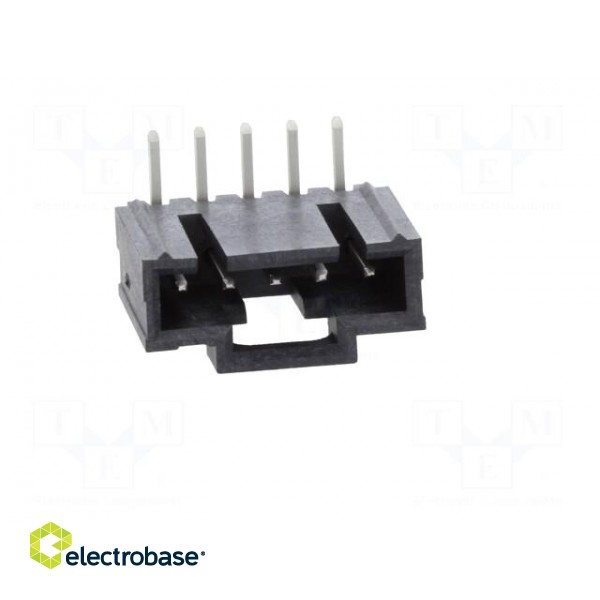 Socket | wire-board | male | SL | 2.54mm | PIN: 5 | THT | tinned | angled 90° image 9