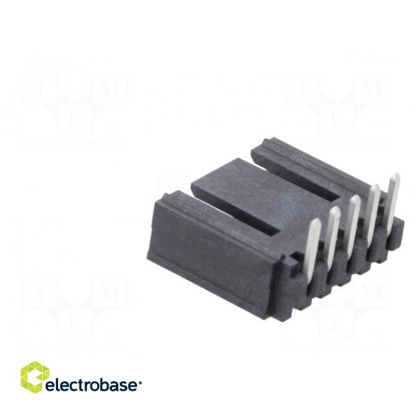 Socket | wire-board | male | SL | 2.54mm | PIN: 5 | THT | tinned | angled 90° image 4