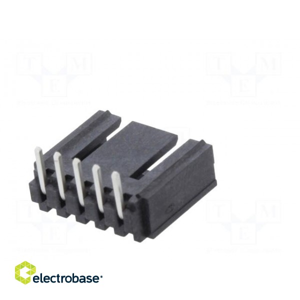 Socket | wire-board | male | SL | 2.54mm | PIN: 5 | THT | tinned | angled 90° image 6