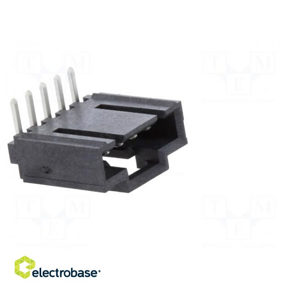Socket | wire-board | male | SL | 2.54mm | PIN: 5 | THT | tinned | angled 90° image 8