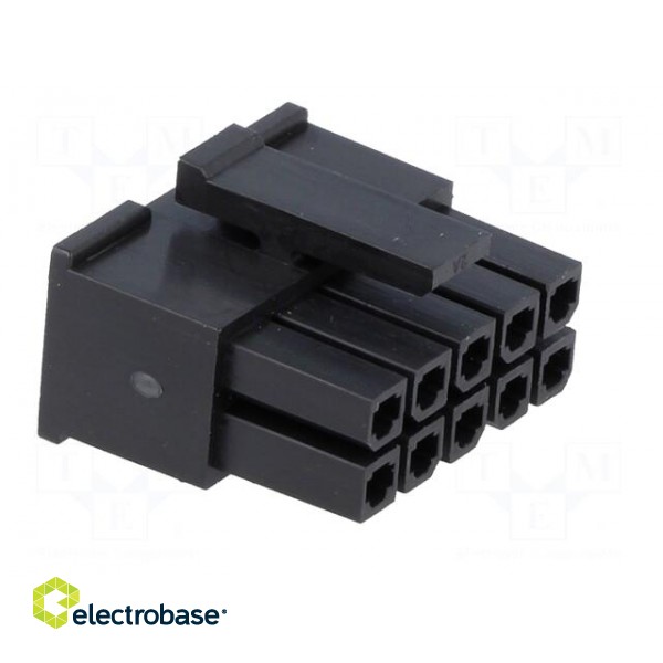 Plug | wire-board | female | 3mm | PIN: 10 | w/o contacts | for cable | 5A image 8