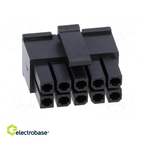 Plug | wire-board | female | 3mm | PIN: 10 | w/o contacts | for cable | 5A image 9